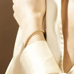 Discount Histoire d'Or Bracelet Maryannick Plaqué Or Jaune Oxyde De Zirconium