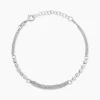 New Histoire d'Or Bracelet Melodie Argent Blanc