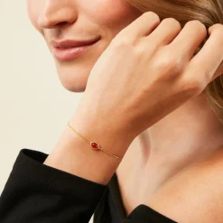 Histoire d'Or Bracelet Memory Plaqué Or Jaune Pierre De Synthese* Bracelets|Bracelets Fantaisie