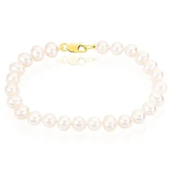 Online Histoire d'Or Bracelet Merrane Or Jaune Perle De Culture