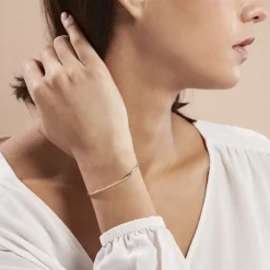 Sale Histoire d'Or Bracelet Messaline Plaqué Or Jaune