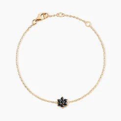 Histoire d'Or Bracelet Midnight Royalty Plaqué Or Jaune Pierre De Synthèse* Bracelets|Bracelets Fantaisie