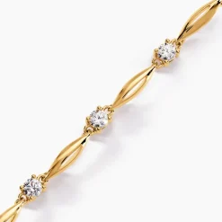 Sale Histoire d'Or Bracelet Mimona Plaqué Or Jaune Oxyde De Zirconium