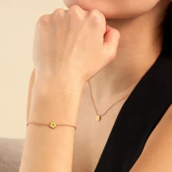 Histoire d'Or Bracelet Mimosa Argent Rose Oxyde De Zirconium* Bracelets|Bracelets Fantaisie