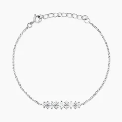Best Histoire d'Or Bracelet Monique Argent Blanc Oxyde De Zirconium