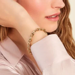 Histoire d'Or Bracelet Murano Acier Jaune* Bracelets|Bracelets Fantaisie