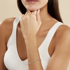 New Histoire d'Or Bracelet Nateba Argent Blanc