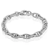 Outlet Histoire d'Or Bracelet Nazima Maille Marine Argent Blanc