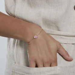 Discount Histoire d'Or Bracelet Nelig Argent Rose Oxyde De Zirconium