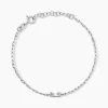 New Histoire d'Or Bracelet Nigelle Argent Blanc Oxyde De Zirconium