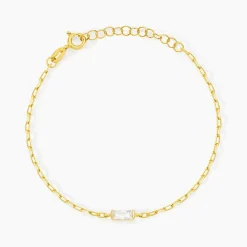 Hot Histoire d'Or Bracelet Nigelle Argent Jaune Oxyde De Zirconium