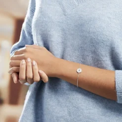 Discount Histoire d'Or Bracelet Nyoko Argent Blanc Labradorite