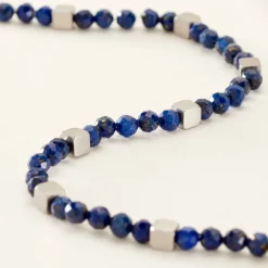 Clearance Histoire d'Or Bracelet Oleg Acier Blanc Sodalite