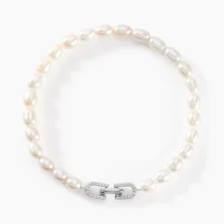Discount Histoire d'Or Bracelet Onassis Argent Blanc Perle De Culture Oxyde De Zirconium