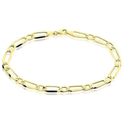 Discount Histoire d'Or Bracelet Ophelio Maille Alternee 1/1 Or Jaune