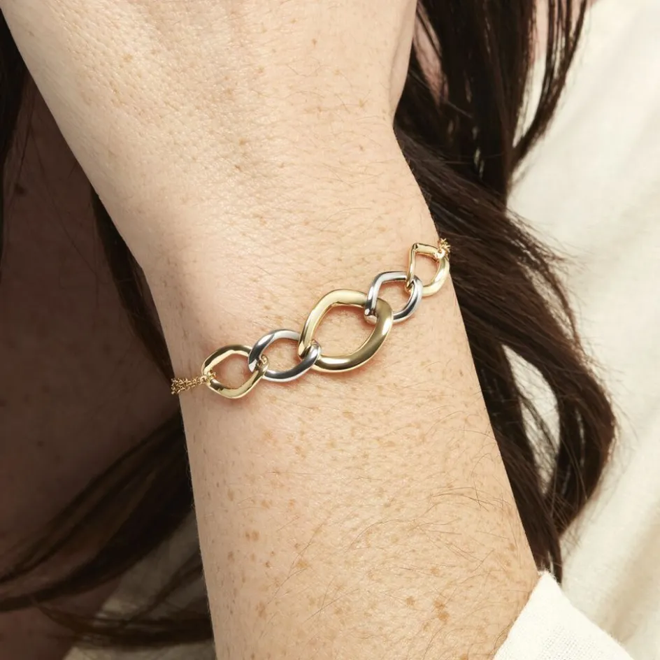 Histoire d'Or Bracelet Or Bicolore Acanthus* Bracelets|Bracelets Maille