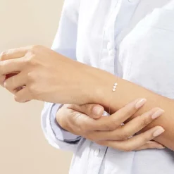 Discount Histoire d'Or Bracelet Or Jaune Caleb Oxydes De Zirconium