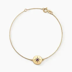 Sale Histoire d'Or Bracelet Or Jaune Evening Star Amethyste or jaune améthyste violet