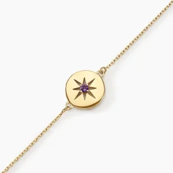 Sale Histoire d'Or Bracelet Or Jaune Evening Star Amethyste or jaune améthyste violet