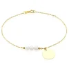 New Histoire d'Or Bracelet Or Jaune Loreto Perles De Culture