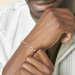 Online Histoire d'Or Bracelet Maille Alternée or jaune