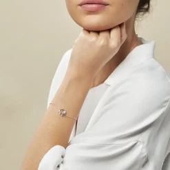 Online Histoire d'Or Bracelet Origami Argent Blanc Oxyde De Zirconium