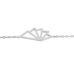 Discount Histoire d'Or Bracelet Osaka Acier Blanc