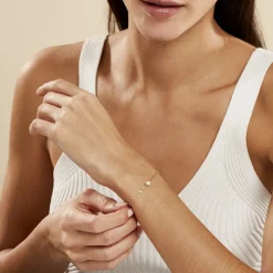 Outlet Histoire d'Or Bracelet Paolina Or Jaune Perle De Culture