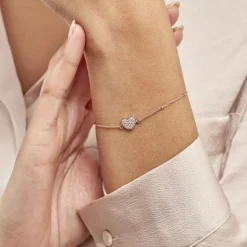 Histoire d'Or Bracelet Pascual Argent Met Rose Oxyde De Zirconium* Bracelets|Bracelets Fantaisie