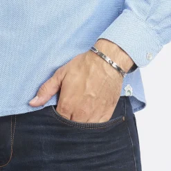 New Histoire d'Or Bracelet Patrick Acier Blanc