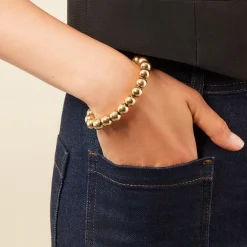 Histoire d'Or Bracelet Perles Solaires Acier Jaune* Bracelets|Bracelets Fantaisie