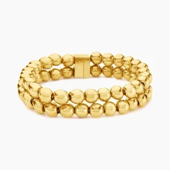 Histoire d'Or Bracelet Perles Solaires Acier Jaune* Bracelets|Bracelets Fantaisie