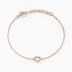 New Histoire d'Or Bracelet Phanie Argent Rose Oxyde De Zirconium