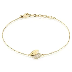 Hot Histoire d'Or Bracelet Plaqué Or Jaune Simao Oxydes De Zirconium