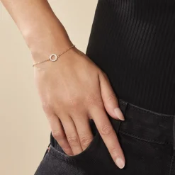 Online Histoire d'Or Bracelet Plaqué Or Klaar Oxydes De Zirconium