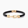 Histoire d'Or Bracelet Plaqué Or Rodolf Cuir* Bracelets|Bracelets Cordon