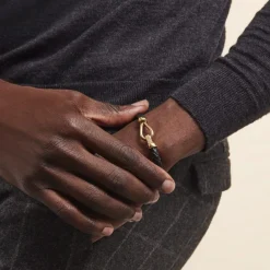 Histoire d'Or Bracelet Plaqué Or Steve Cuir* Bracelets|Bracelets Cordon