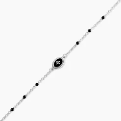 Clearance Histoire d'Or Bracelet Polka argent blanc