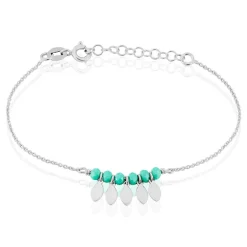 Outlet Histoire d'Or Bracelet Polyna Argent Blanc Pierre De Synthese