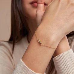 Sale Histoire d'Or Bracelet Printemps Précieux Or Jaune Topaze Améthyste