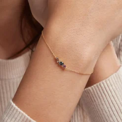 Sale Histoire d'Or Bracelet Printemps Précieux Or Jaune Topaze Améthyste