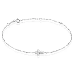 Discount Histoire d'Or Bracelet Priscus Argent Blanc Oxyde De Zirconium
