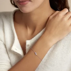 Histoire d'Or Bracelet Purple Bloom Argent Blanc Oxyde De Zirconium* Bracelets|Bracelets Fantaisie