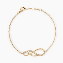 Outlet Histoire d'Or Bracelet Rajah Plaqué Or Jaune Oxyde De Zirconium