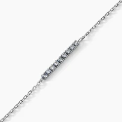 Sale Histoire d'Or Bracelet Rio Tennis Argent Blanc Oxyde De Zirconium argent blanc oxyde bleu sky