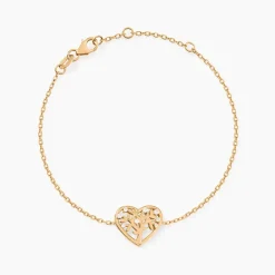 Outlet Histoire d'Or Bracelet Romée Plaqué Or Jaune Oxyde De Zirconium