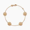 Best Histoire d'Or Bracelet Rosae Plaque Or Jaune