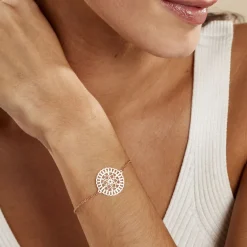 New Histoire d'Or Bracelet Rotonda Argent Rose