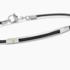 Outlet Histoire d'Or Bracelet Royan Acier Tricolore acier blanc