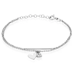 Clearance Histoire d'Or Bracelet Salli Argent Blanc Oxyde De Zirconium